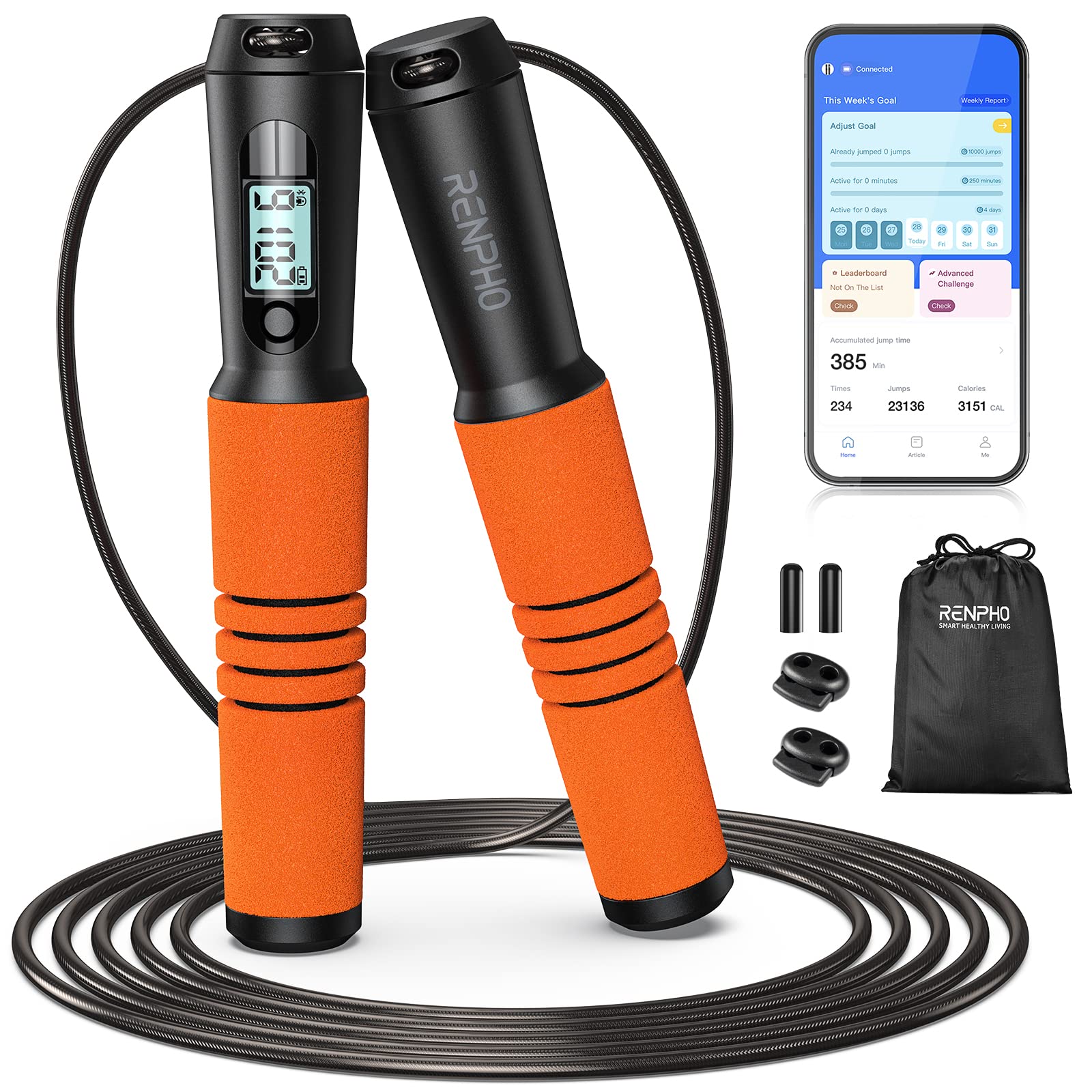 RENPHRO Digital Jump Rope