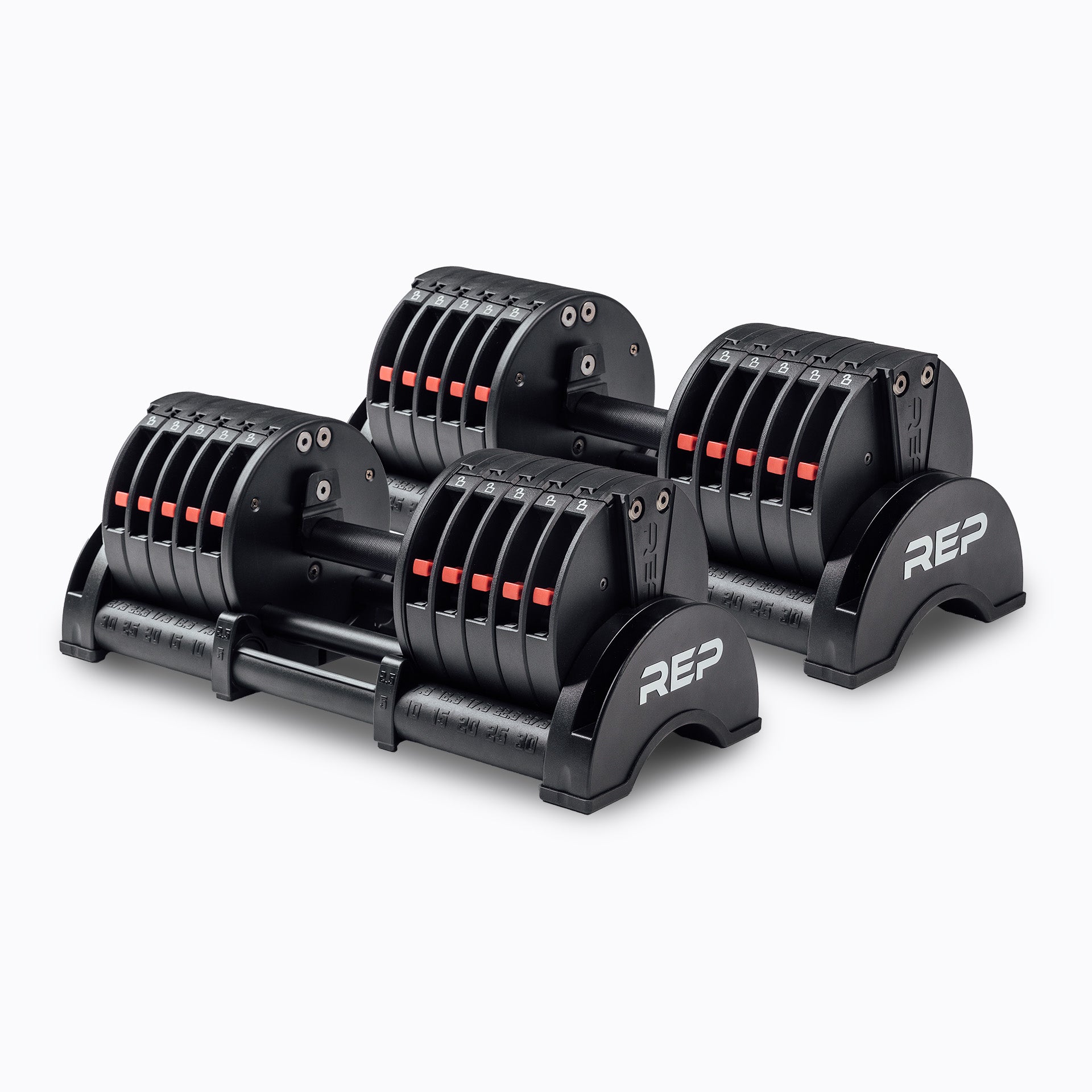 REP AB-3 Adjustable Dumbbells 5-70lbs (Pair)
