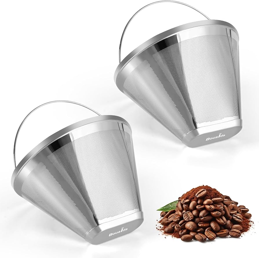 Reusable Stainless Steel #4 Cone Coffee Filter
