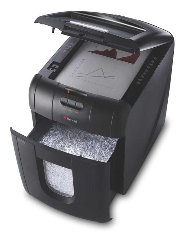 Rexel Auto+ 100M 100-Sheet Micro-Cut Auto-Feed Shredder