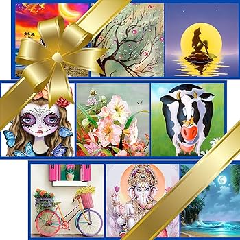 Rihobby 5D Diamond Painting Kits Full Drill Square Diamonds for Adults Beginners