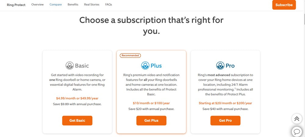 Ring Protect Plus Subscription (1 Year)