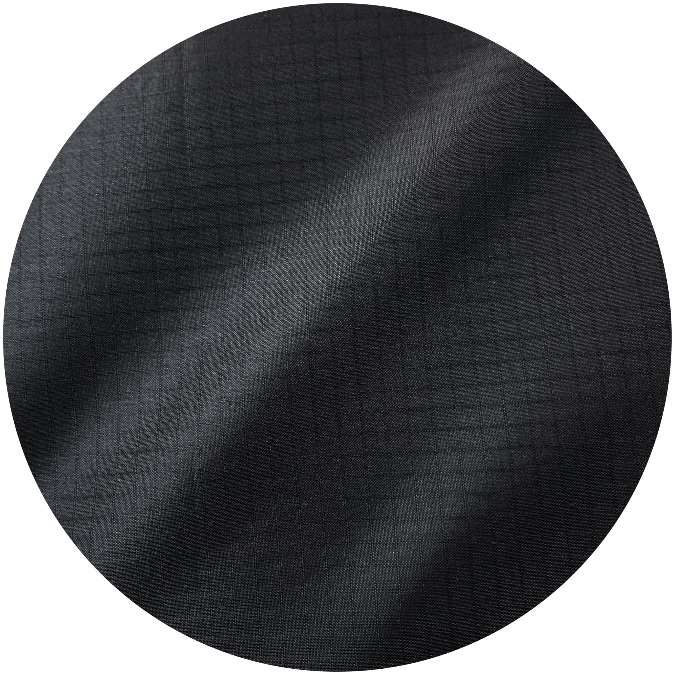 Ripstop Nylon Fabric (Black, 1 Yard)