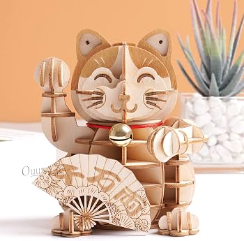 Robotime Rolife Cat Pavilion 3D Wooden Puzzle (ASIN: B08L3Y5Z5Z)
