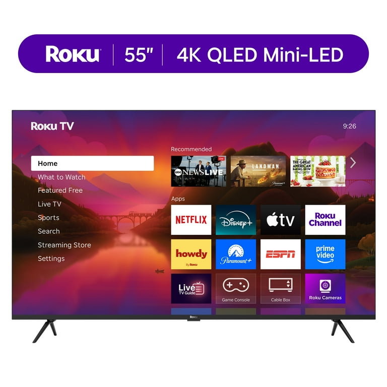 Roku Plus Series 55" QLED 4K Smart TV