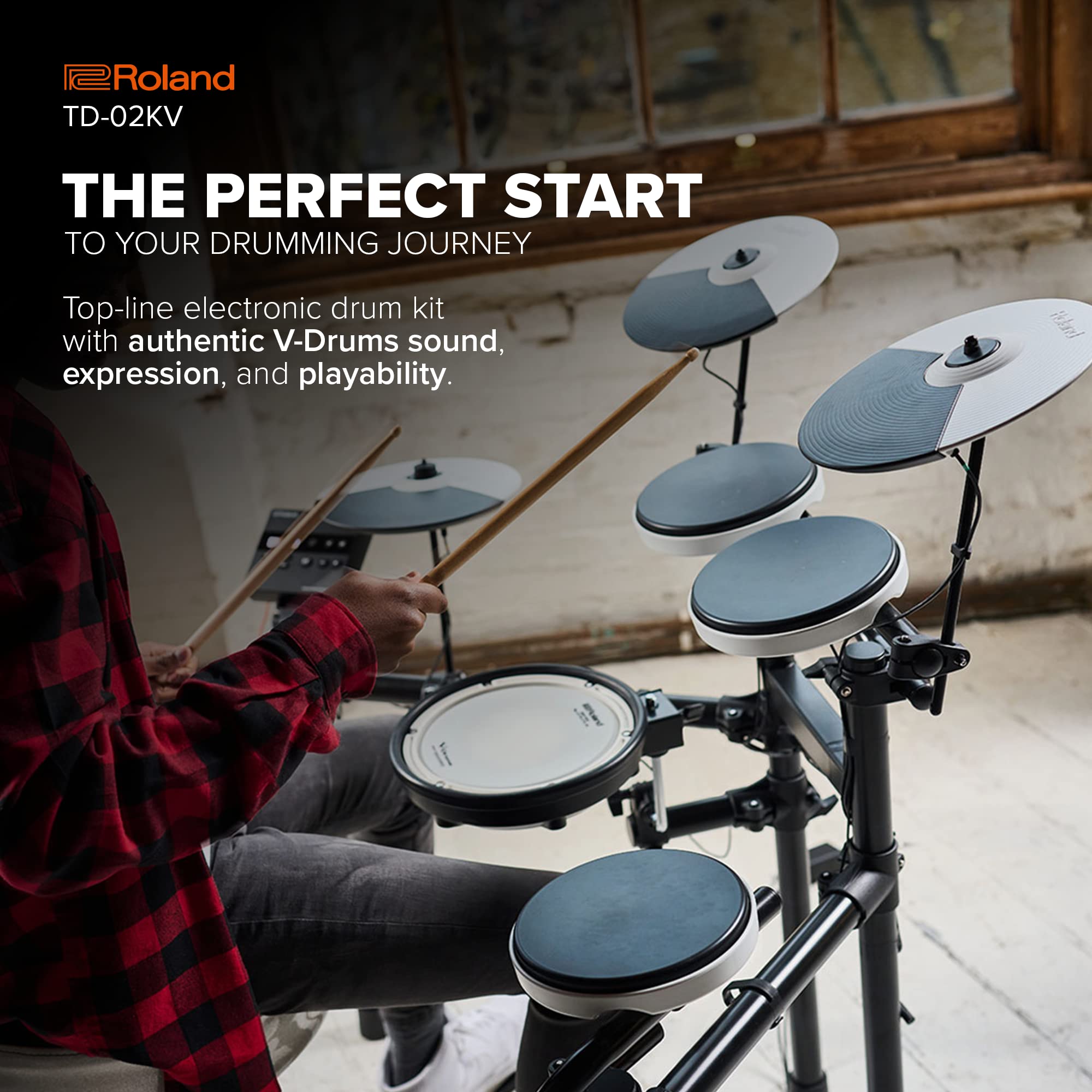 Roland TD-02KV V-Drums Electronic Drum Set