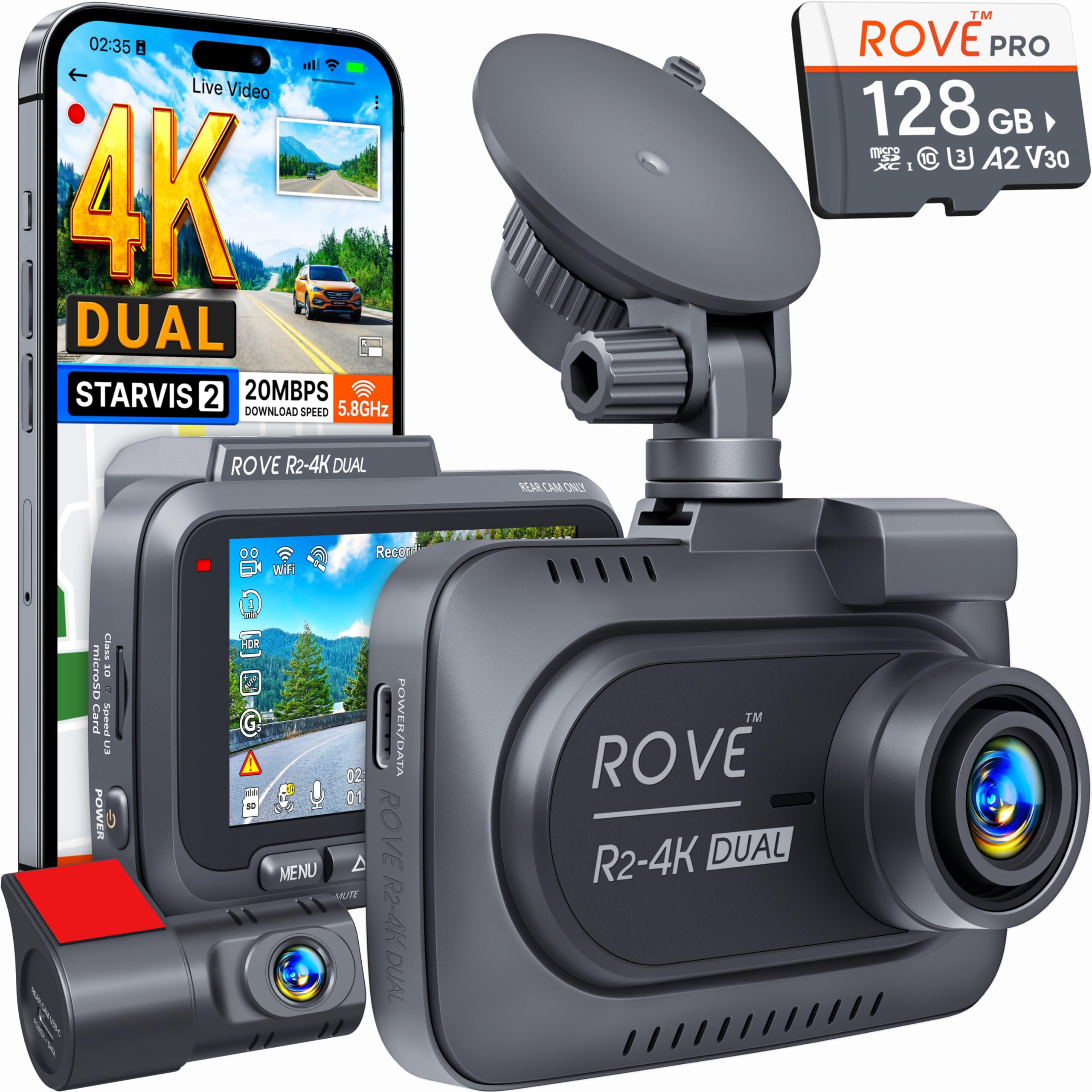 Rove R2-4K 4K Dash Cam