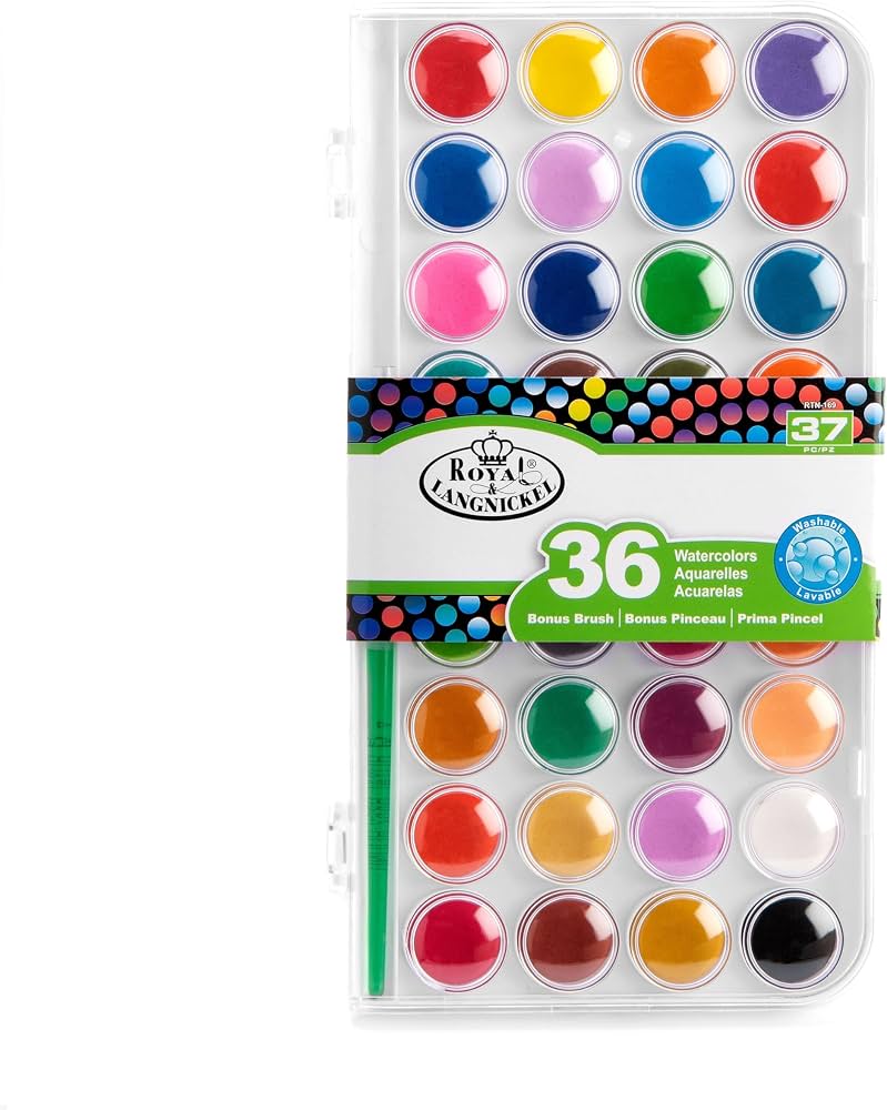 Royal & Langnickel 36-Piece Watercolor Paint Set