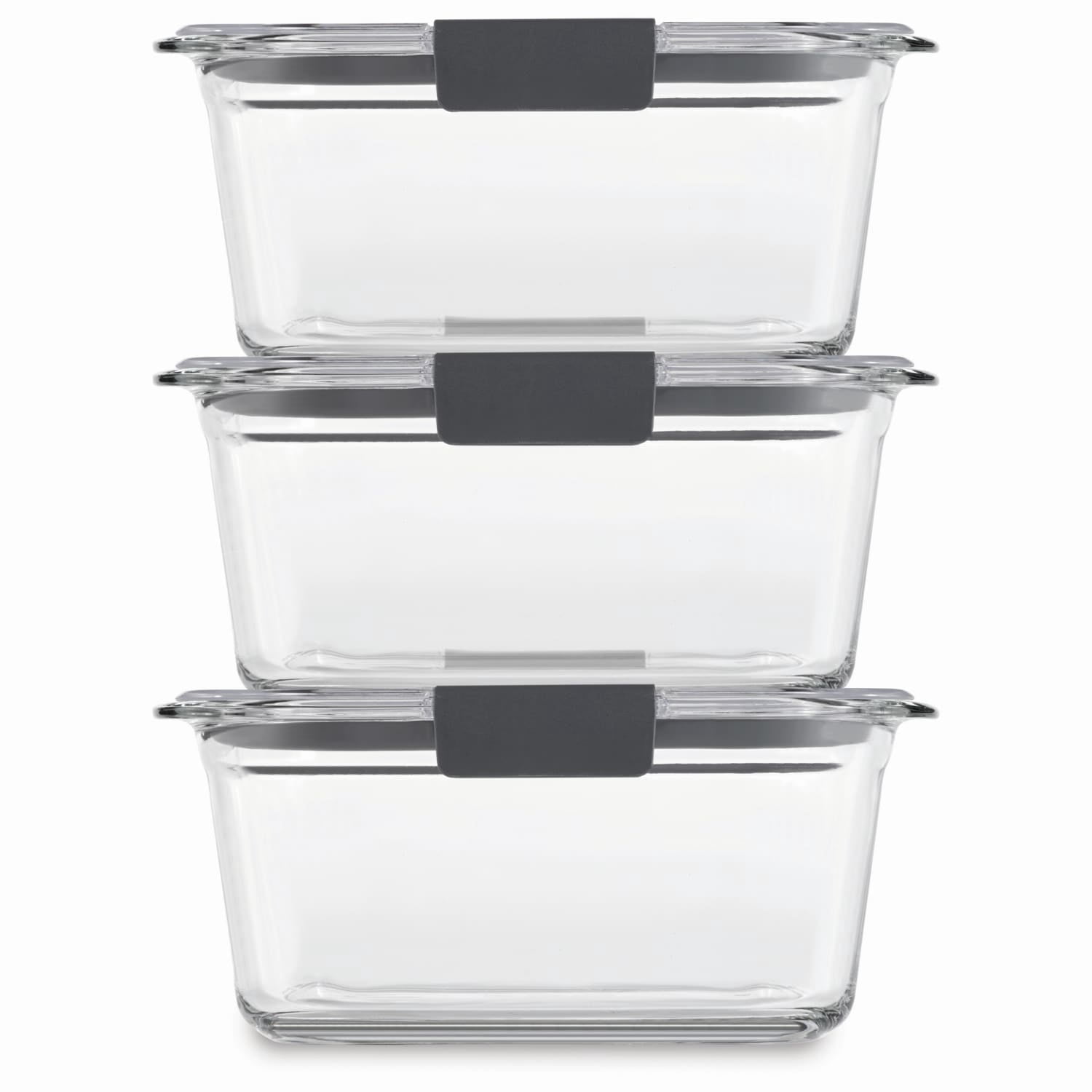 Rubbermaid Brilliance Glass Storage Container (3-Pack)