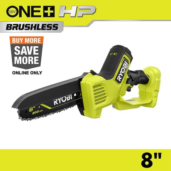 RYOBI 18V ONE+ 14-Inch Brushless Cordless Chainsaw (Tool Only) P548