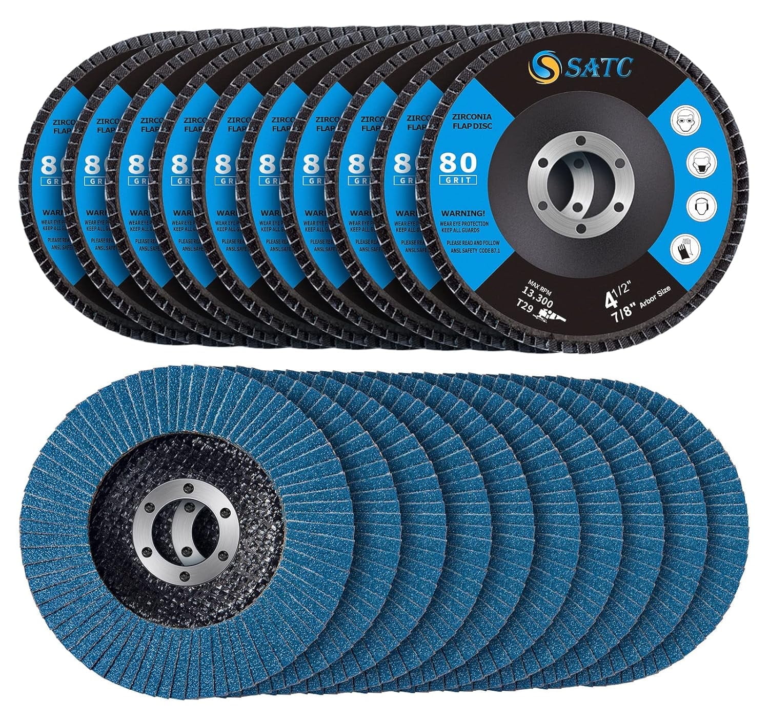 S SATC 4.5" 80-Grit Flap Disc