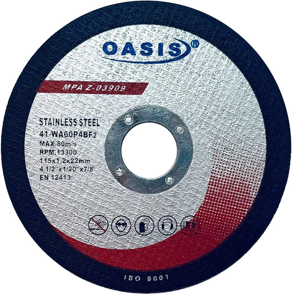 Sait 70755 4.5" x .045" x 7/8" Stainless Steel Cut-Off Wheel (25-Pack)