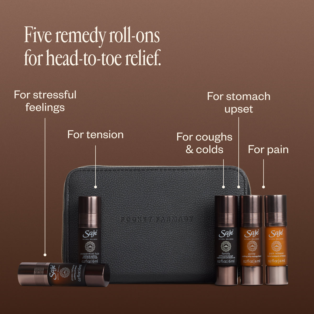 Saje Pocket Farmacy Headache Roller
