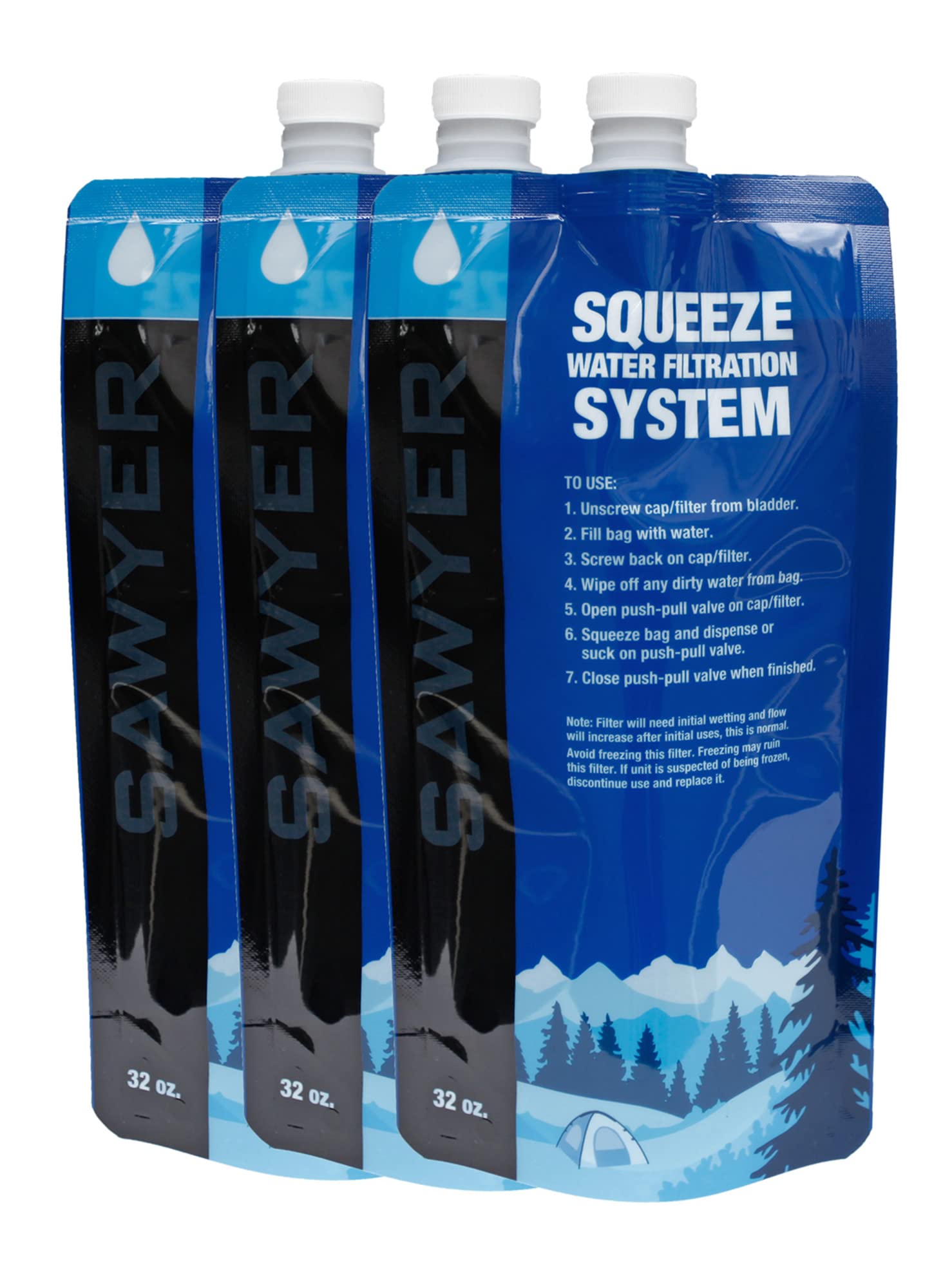 Sawyer Dirty Water Bag (1 Liter, 2-Pack)