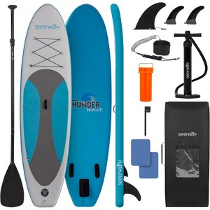 SereneLife Inflatable Stand Up Paddle Board