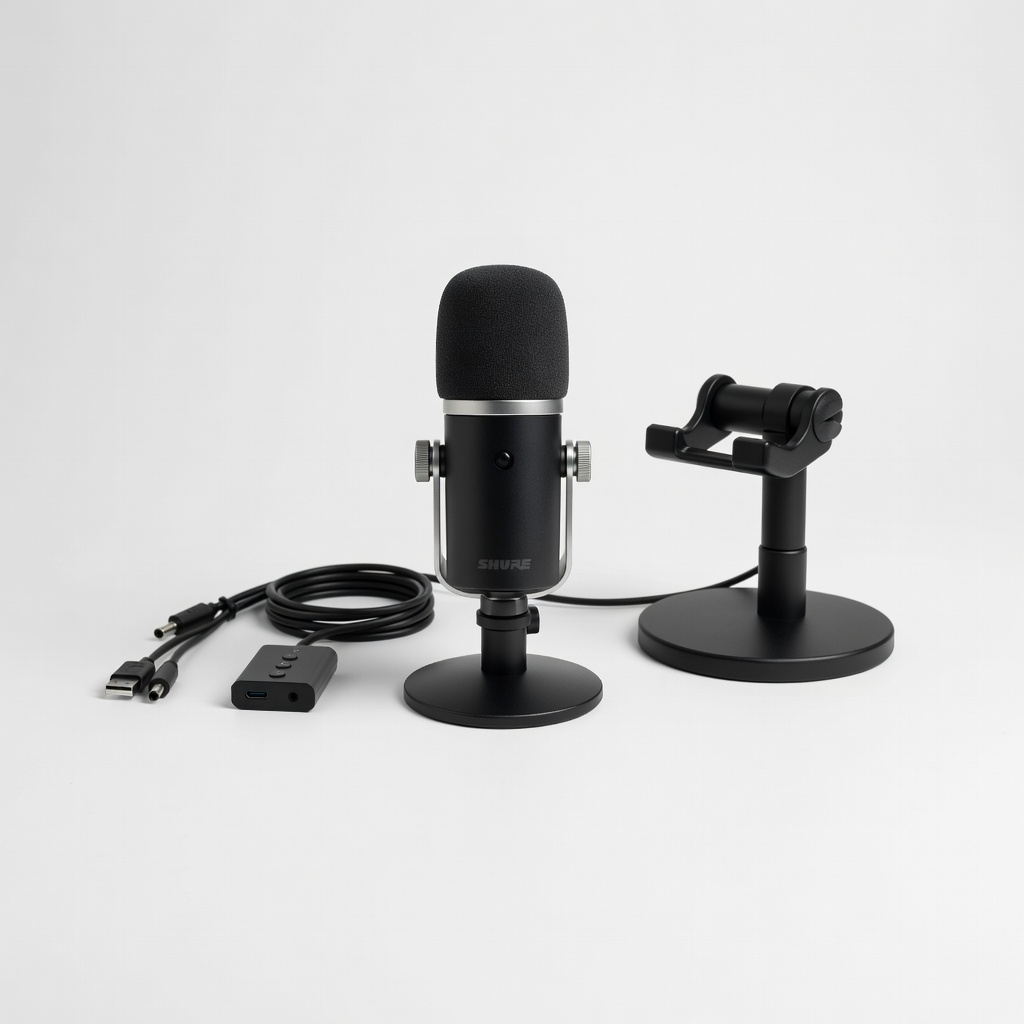 Shure MV7 USB Podcast Microphone Kit