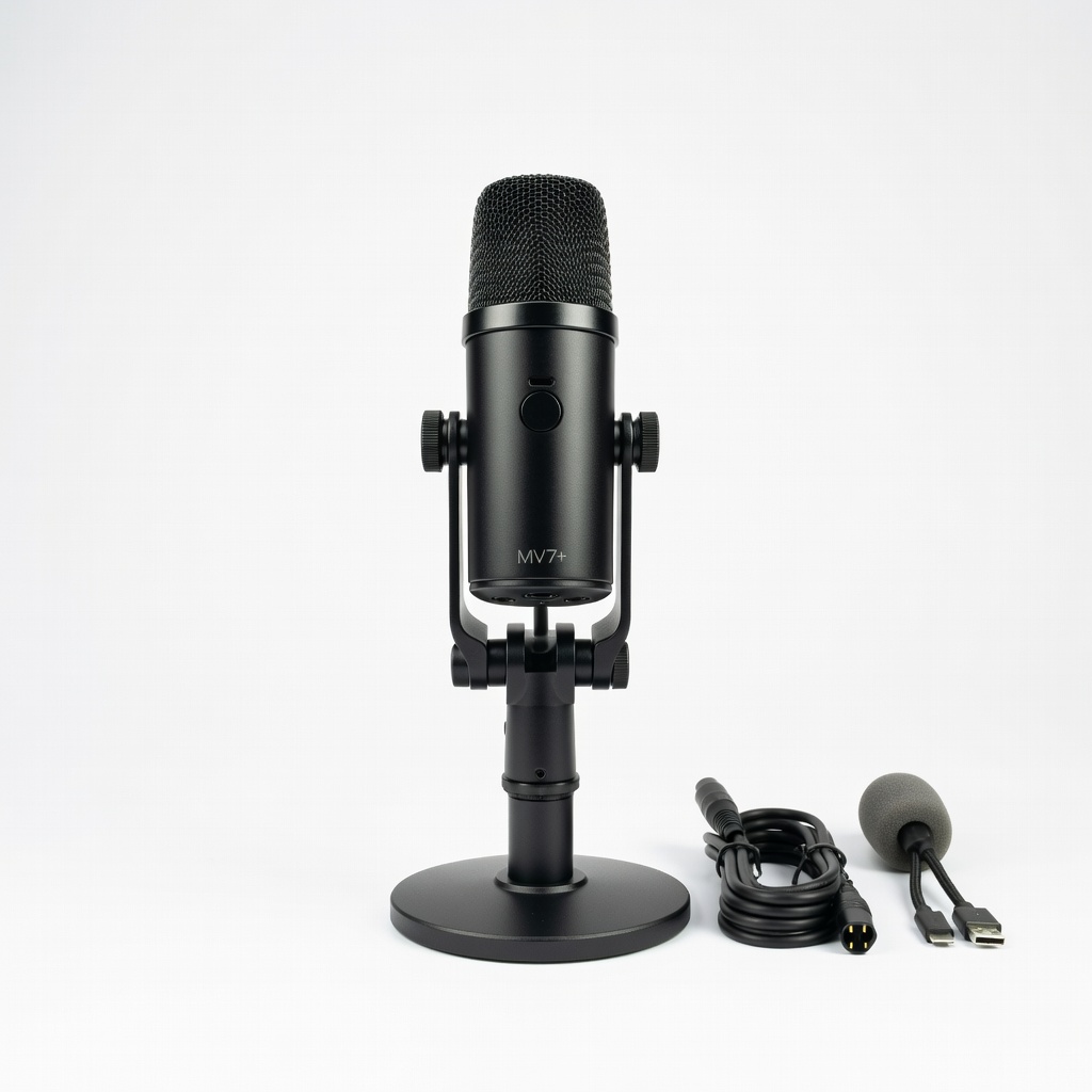 Shure MV7+ USB/XLR Podcast Microphone Kit, 2025 Model