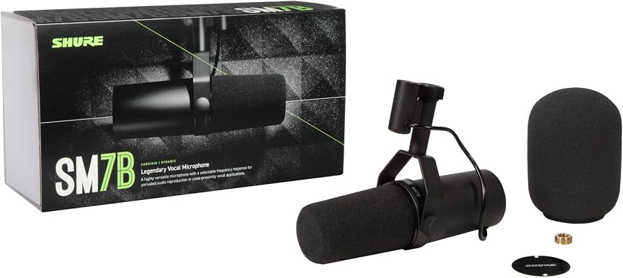 Shure SM7B Cardioid Dynamic Microphone