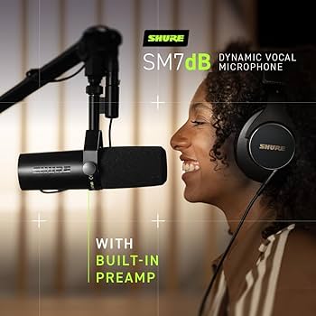 Shure SM7dB Vocal Dynamic Microphone