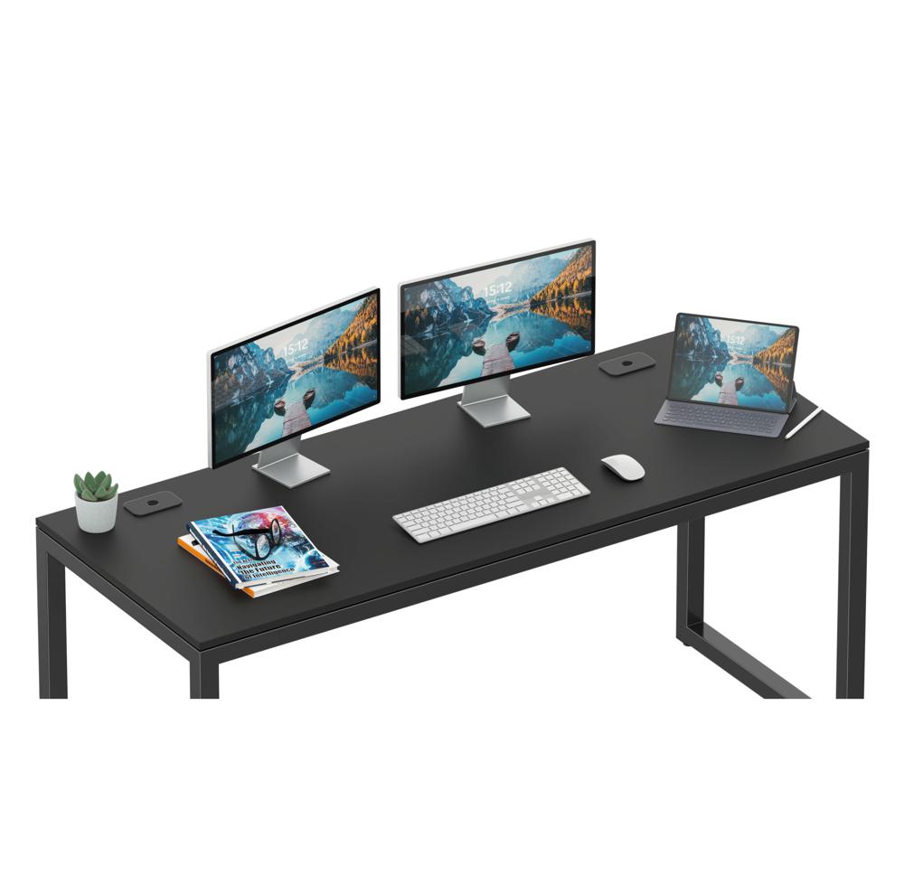 SHW 55-Inch Computer Desk + Furmax Mid-Back Mesh Chair + Acer SB220Q 21.5-inch Monitor Setup