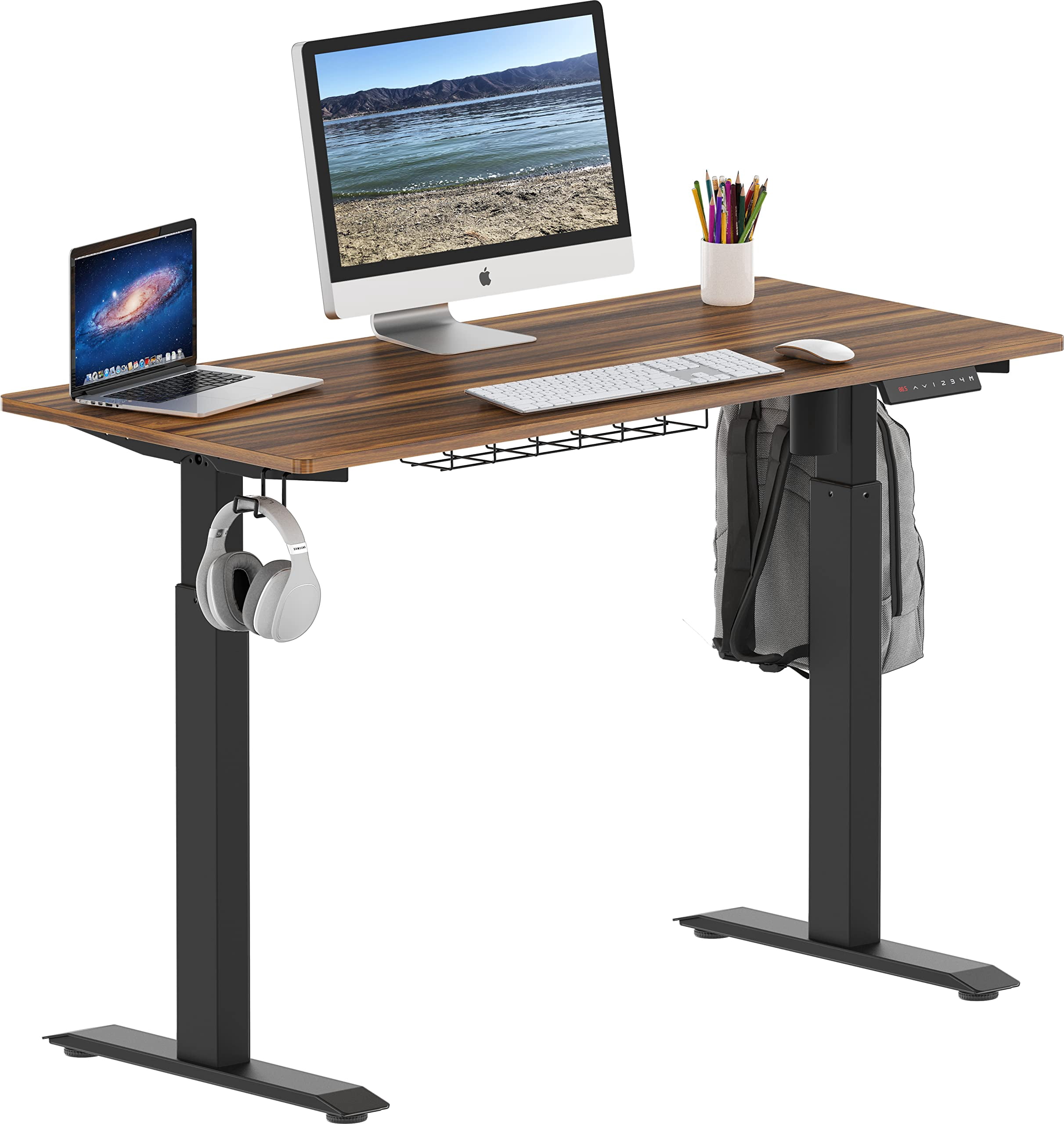 SHW Electric Height Adjustable Standing Desk 60"