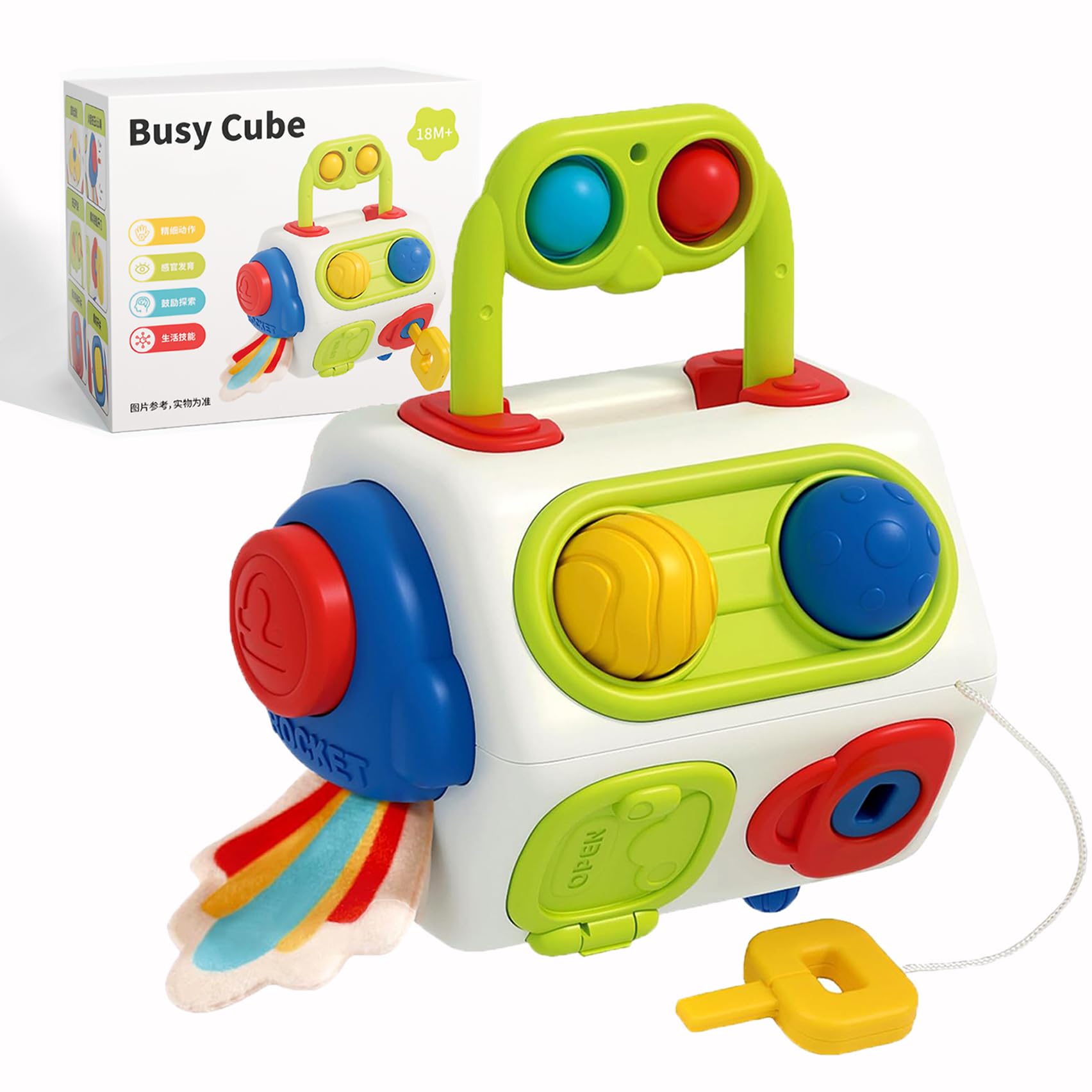 Shynerk Montessori Busy Cube Sensory Toys