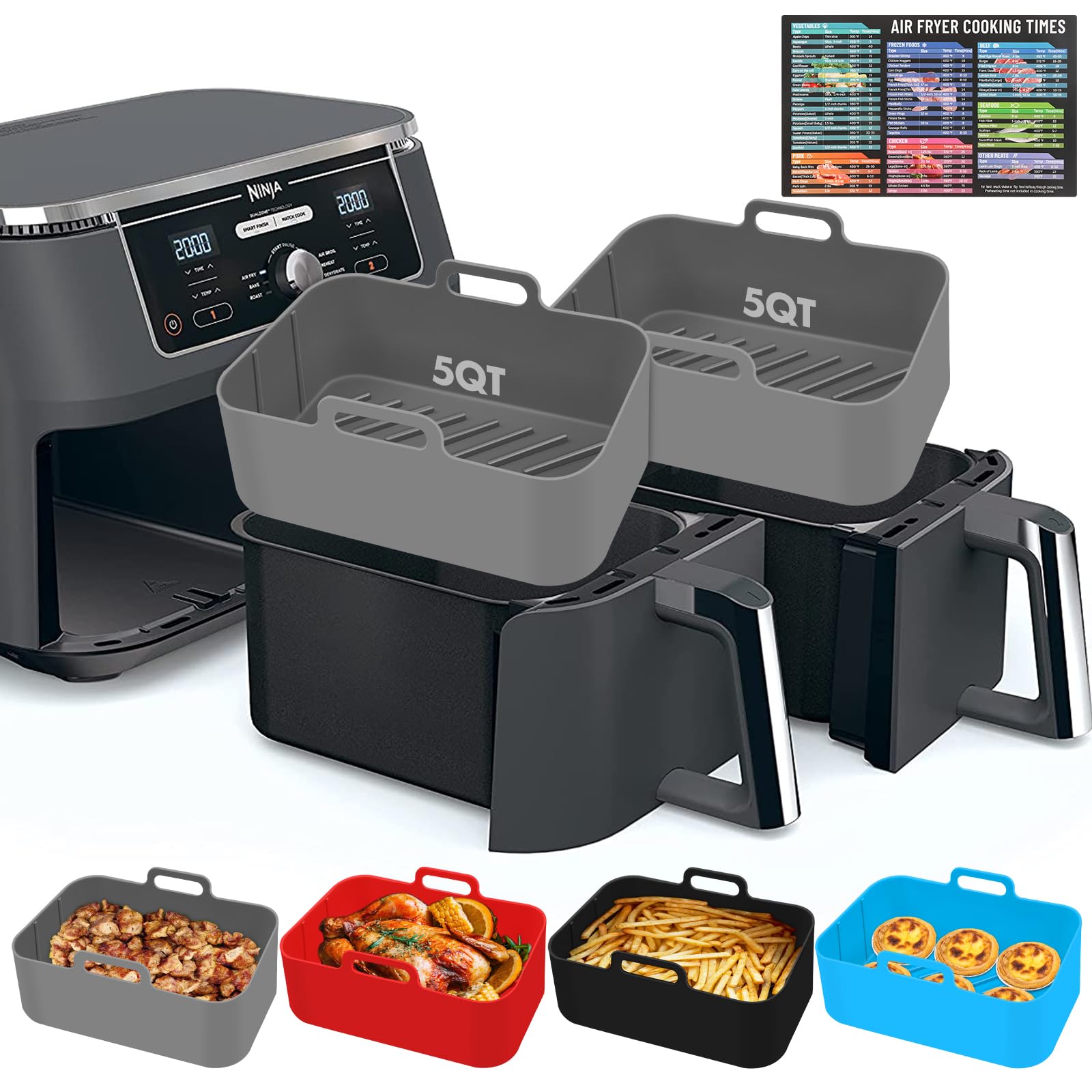 Silicone Air Fryer Liners (10-Pack)