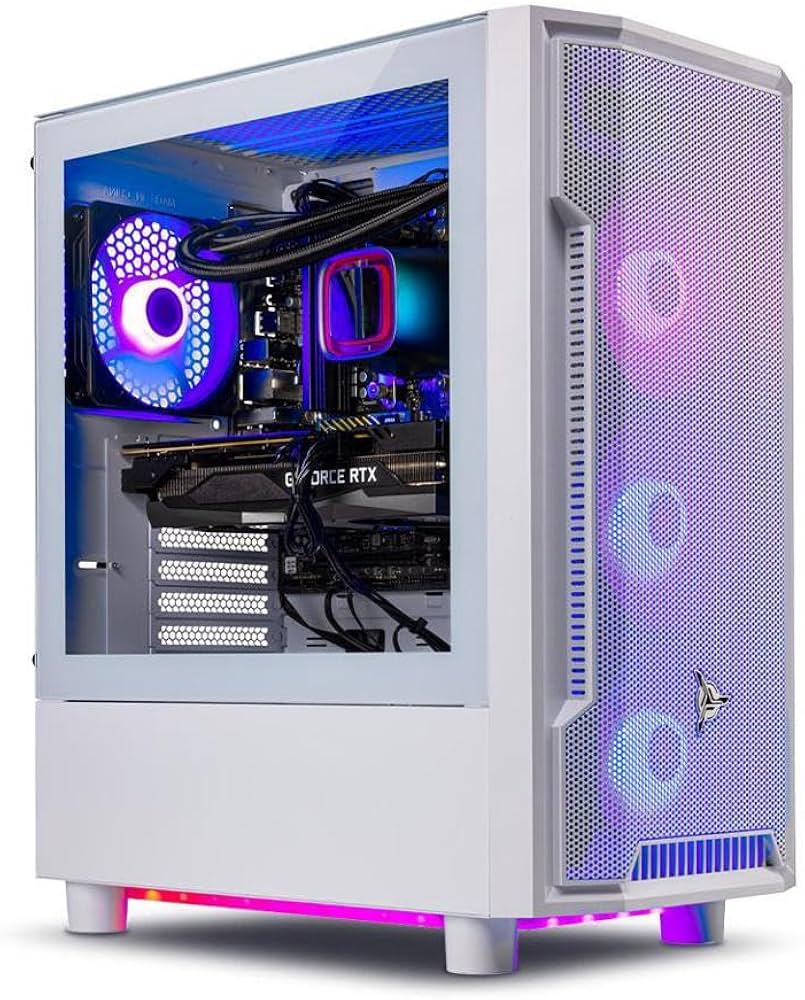 Skytech Archangel Gaming PC Desktop - Intel Core i7-14700K, NVIDIA RTX 4070, 16GB DDR5 RAM, 2TB NVMe SSD