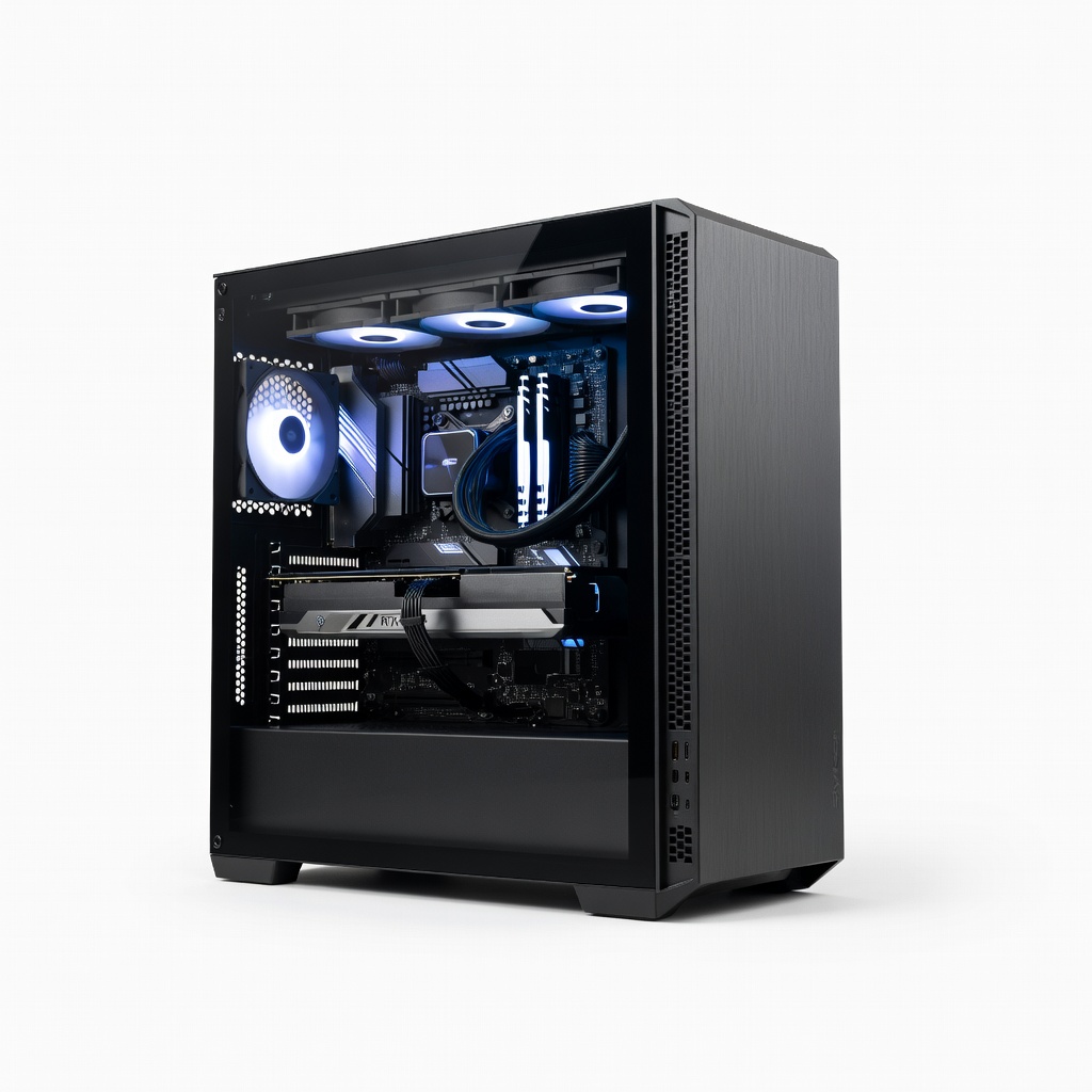 Skytech Gaming Archangel Gaming PC Desktop - Intel Core i7-14700F, NVIDIA RTX 4070, 32GB DDR5 RAM, 1TB NVMe SSD
