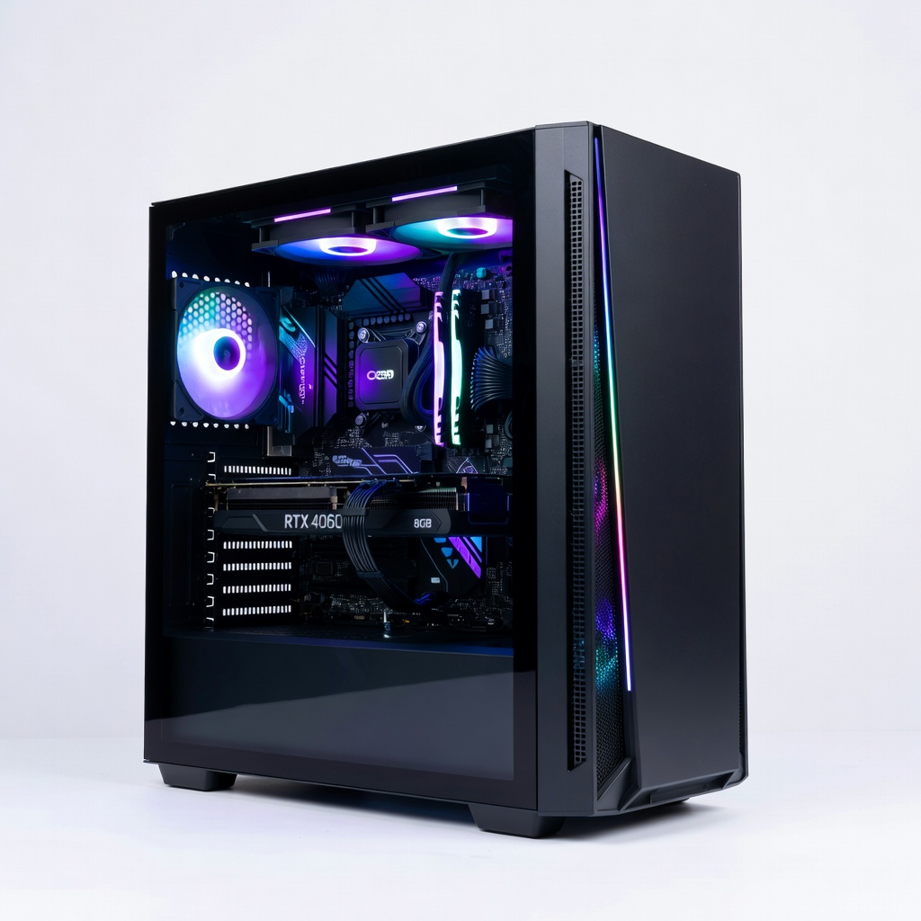 Skytech Gaming Nebula Gaming PC Desktop - Intel Core i5-13400F, NVIDIA RTX 4060 8GB, 16GB DDR4 RAM, 1TB NVMe SSD