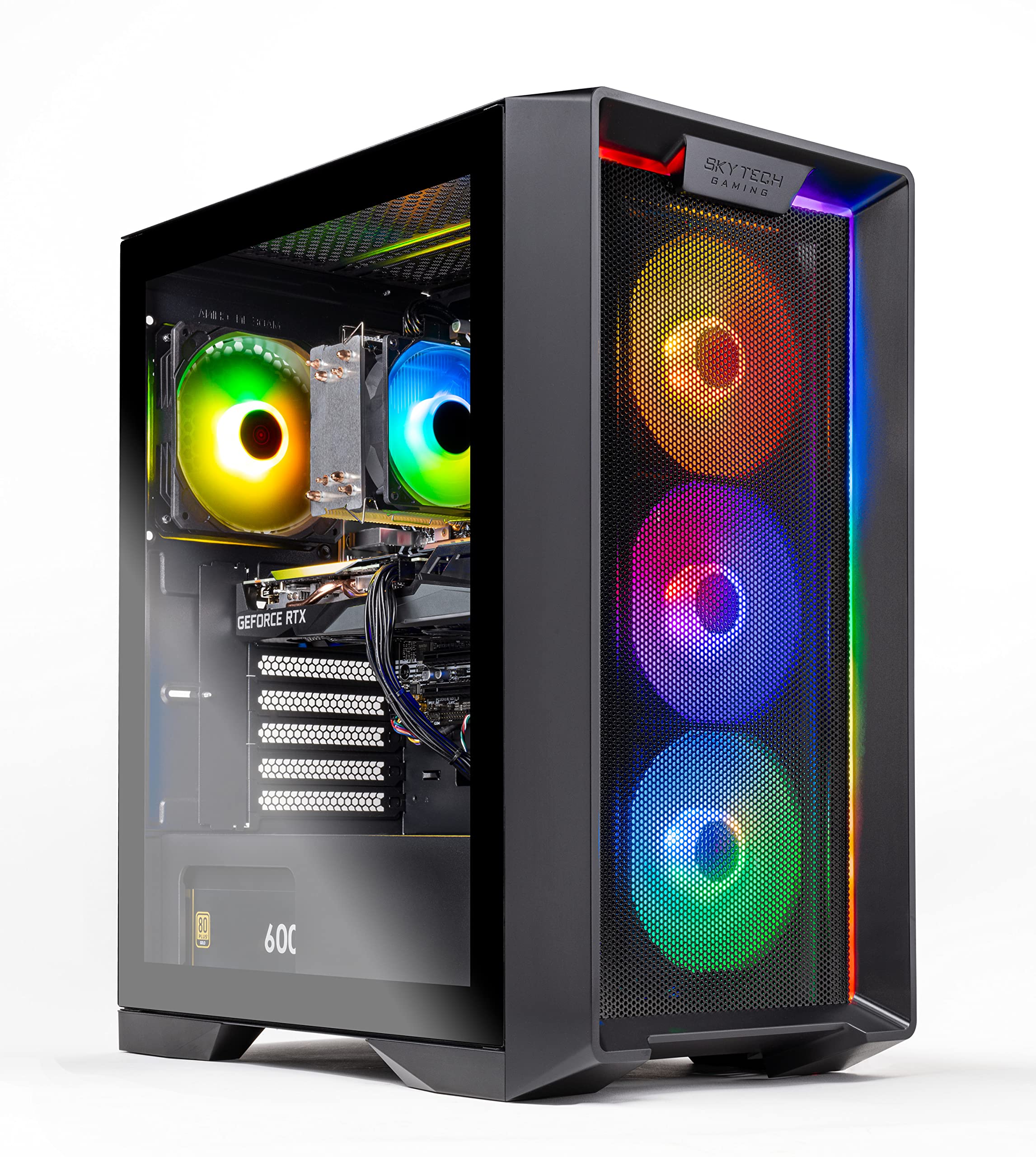 Skytech Gaming Nebula Gaming PC Desktop - Intel Core i5-14400F 3.5GHz, NVIDIA RTX 4060 8GB, 16GB DDR5 RAM, 1TB NVMe SSD, WiFi
