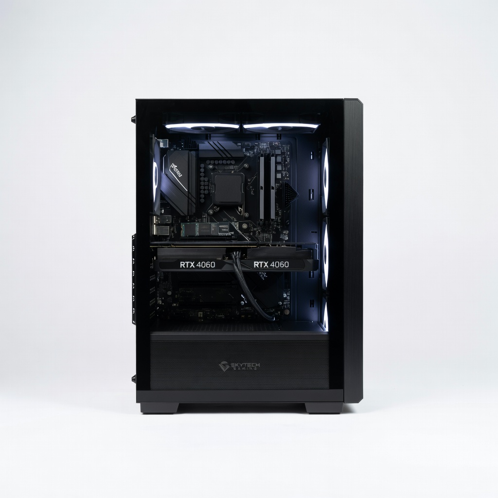 Skytech Gaming Nebula Gaming PC Desktop - Intel Core i5-13400F Processor, NVIDIA RTX 4060 8GB, 16GB DDR4 RAM, 1TB NVMe SSD