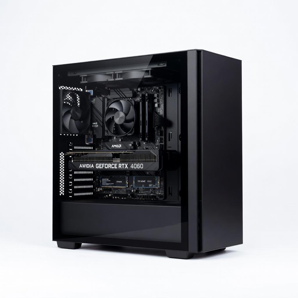 Skytech Shadow Gaming PC (AMD Ryzen 5 7600, RTX 4060 8GB, 16GB DDR5, 1TB NVMe SSD)