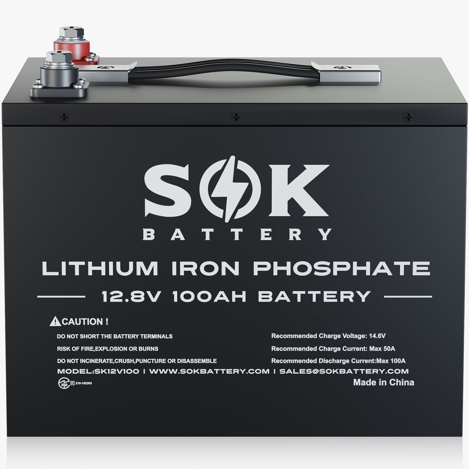 SOK SK12V100 12V 100Ah LiFePO4 Battery