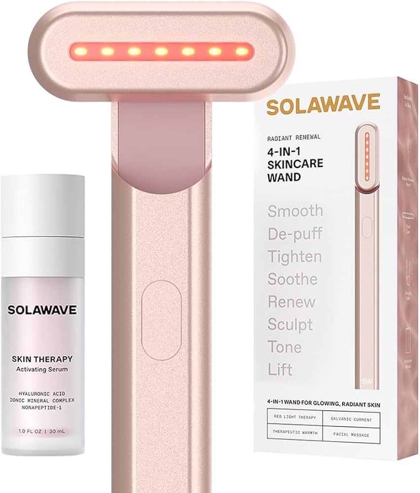 Solawave 4-in-1 Radiant Renewal Skincare Wand with Red Light Therapy