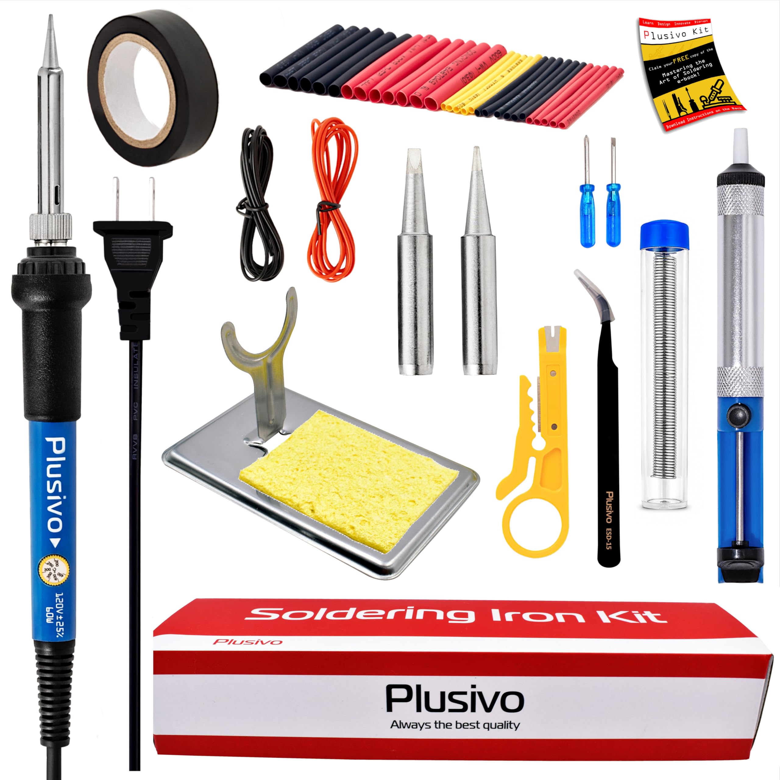 Soldering Iron Kit, 60W Adjustable