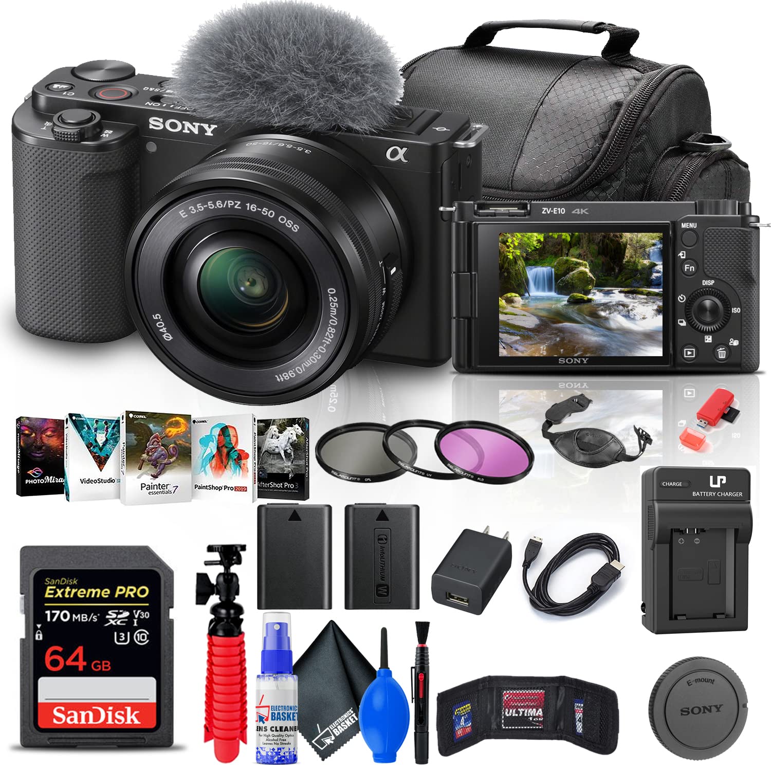 Sony ZV-E10 Mirrorless Camera with 16-50mm Lens