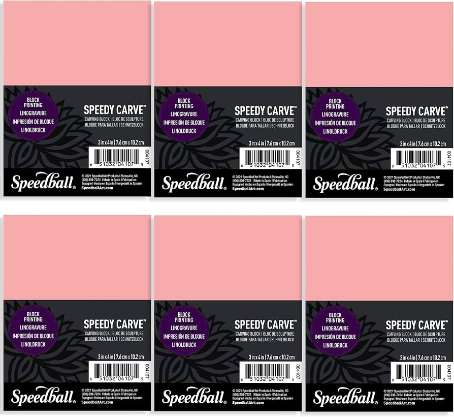 Speedball Speedy Carve Blocks (4x6, 3-pack)
