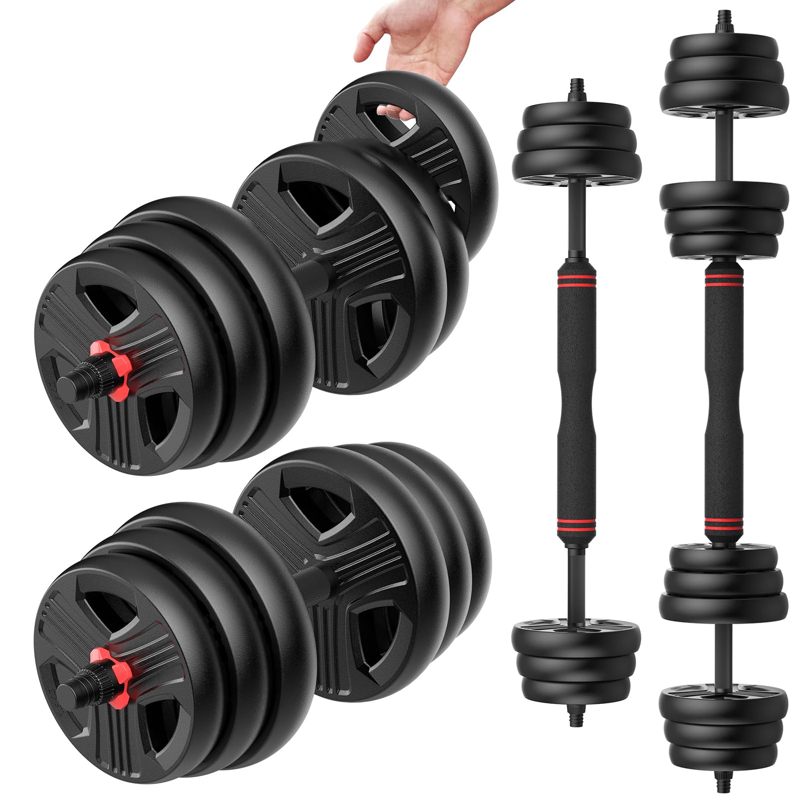 SPRI Adjustable Dumbbells 20 lb