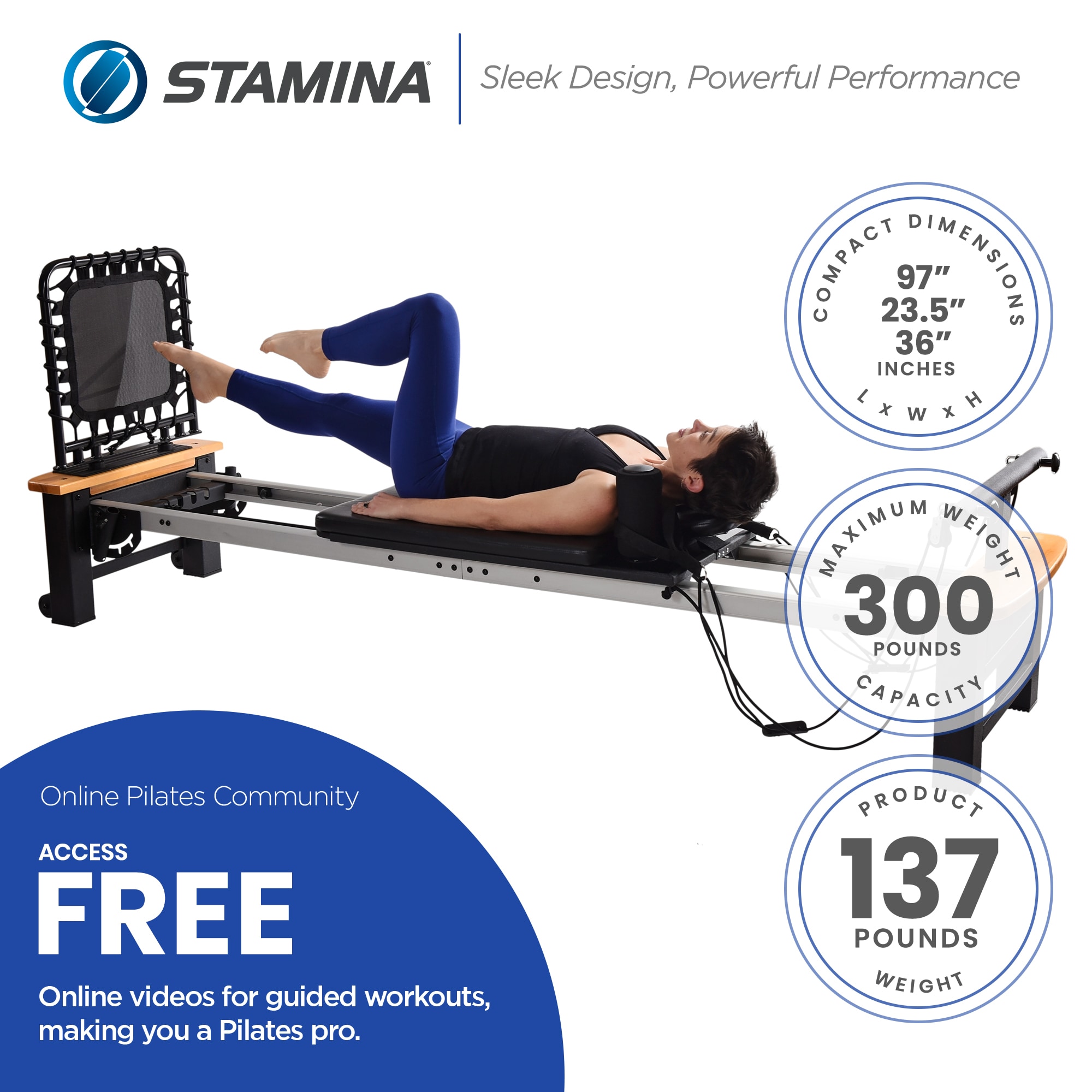 Stamina AeroPilates Pro XP 556 Reformer