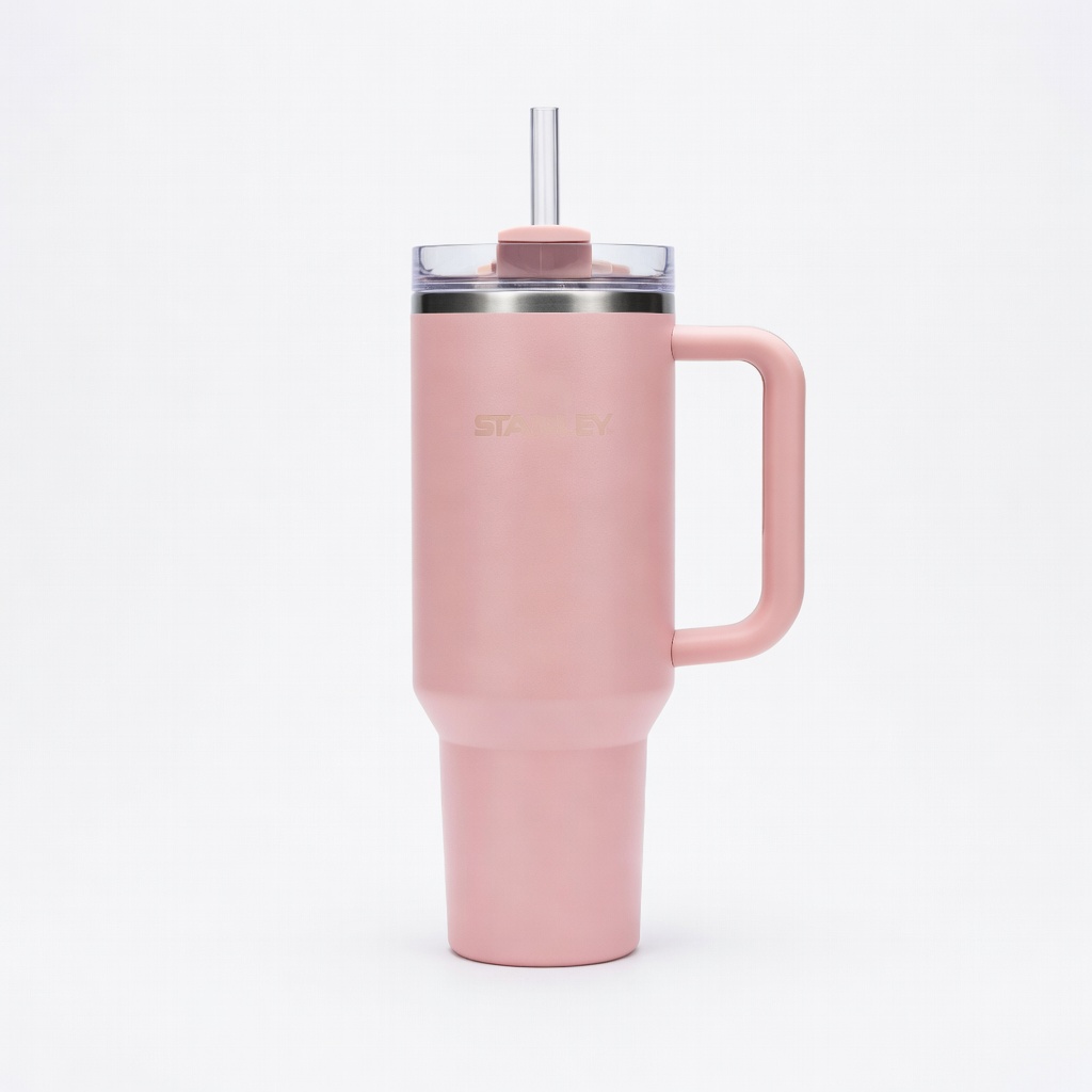 Stanley Quencher H2.0 FlowState Tumbler 40 oz in Rose Quartz