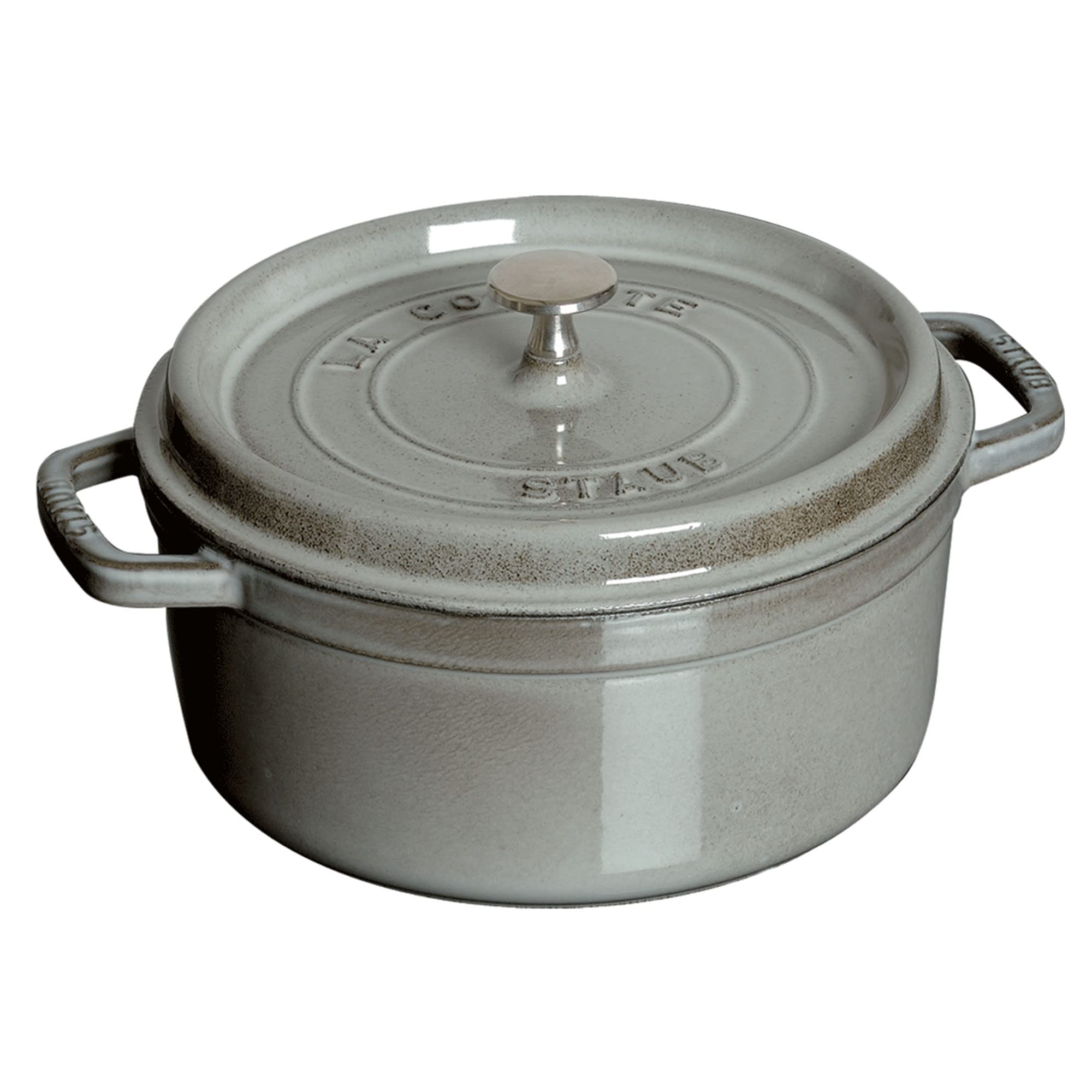 Staub Round Cocotte 5.5 Qt Cast Iron Dutch Oven, Graphite