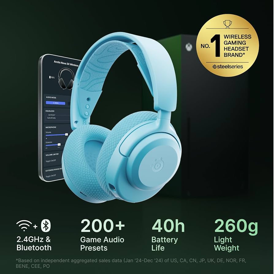 SteelSeries Arctis Nova 3 Wireless Gaming Headset (Kids Mode)
