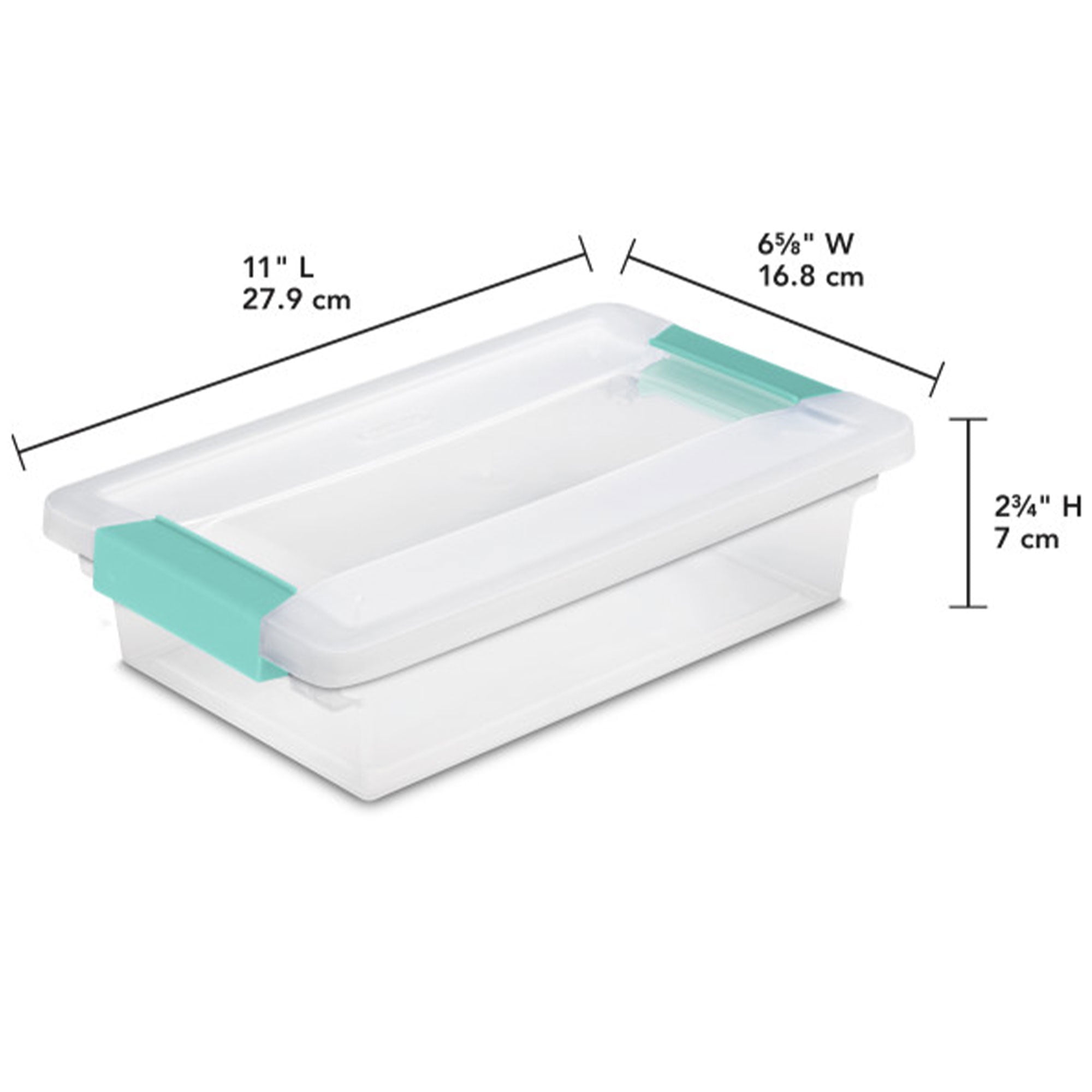 Sterilite Small Clip Box Clear Storage Tote
