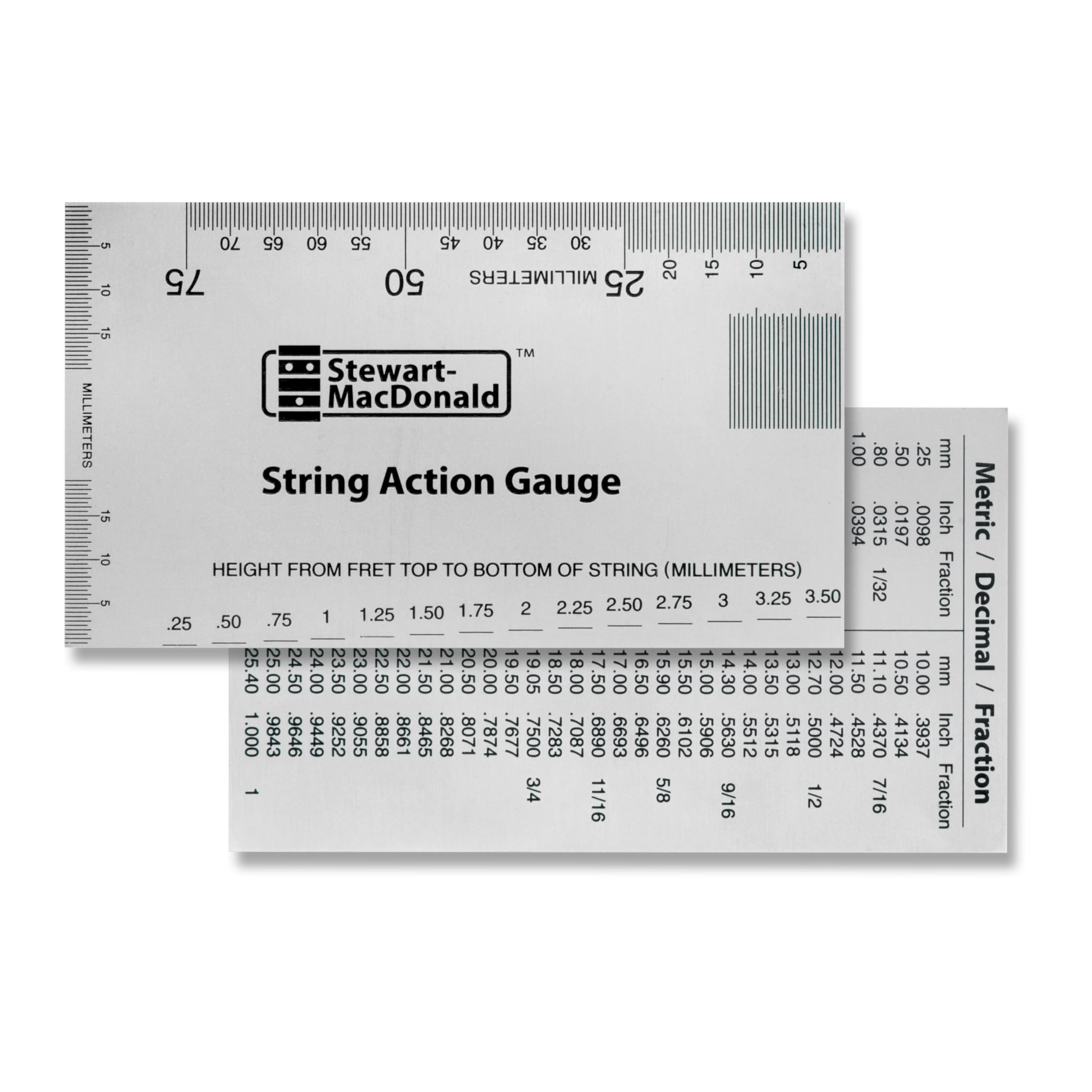 Stewart-MacDonald String Action Gauge Ruler