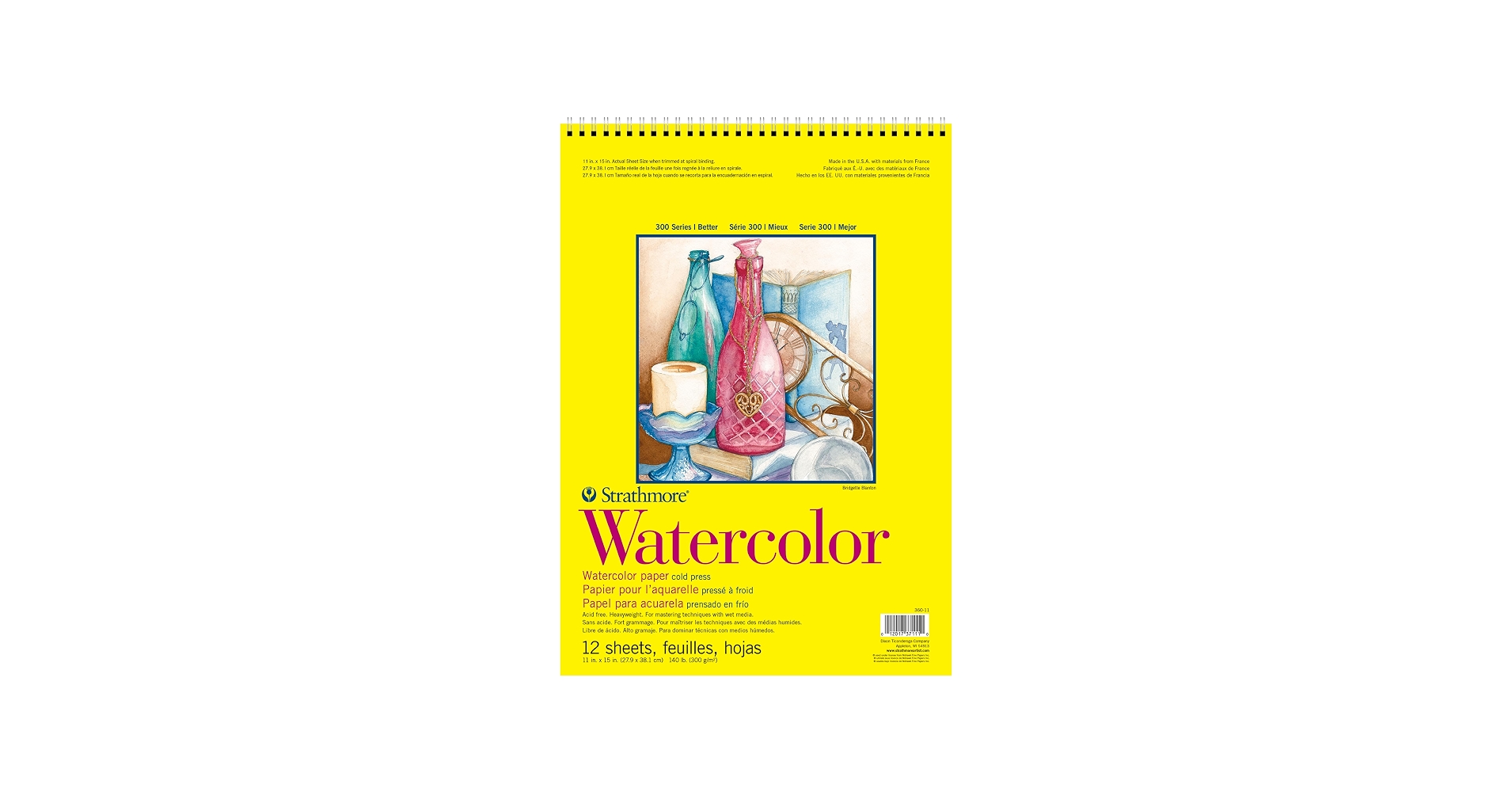 Strathmore 300 Series Watercolor Pad (9x12, 140 lb)