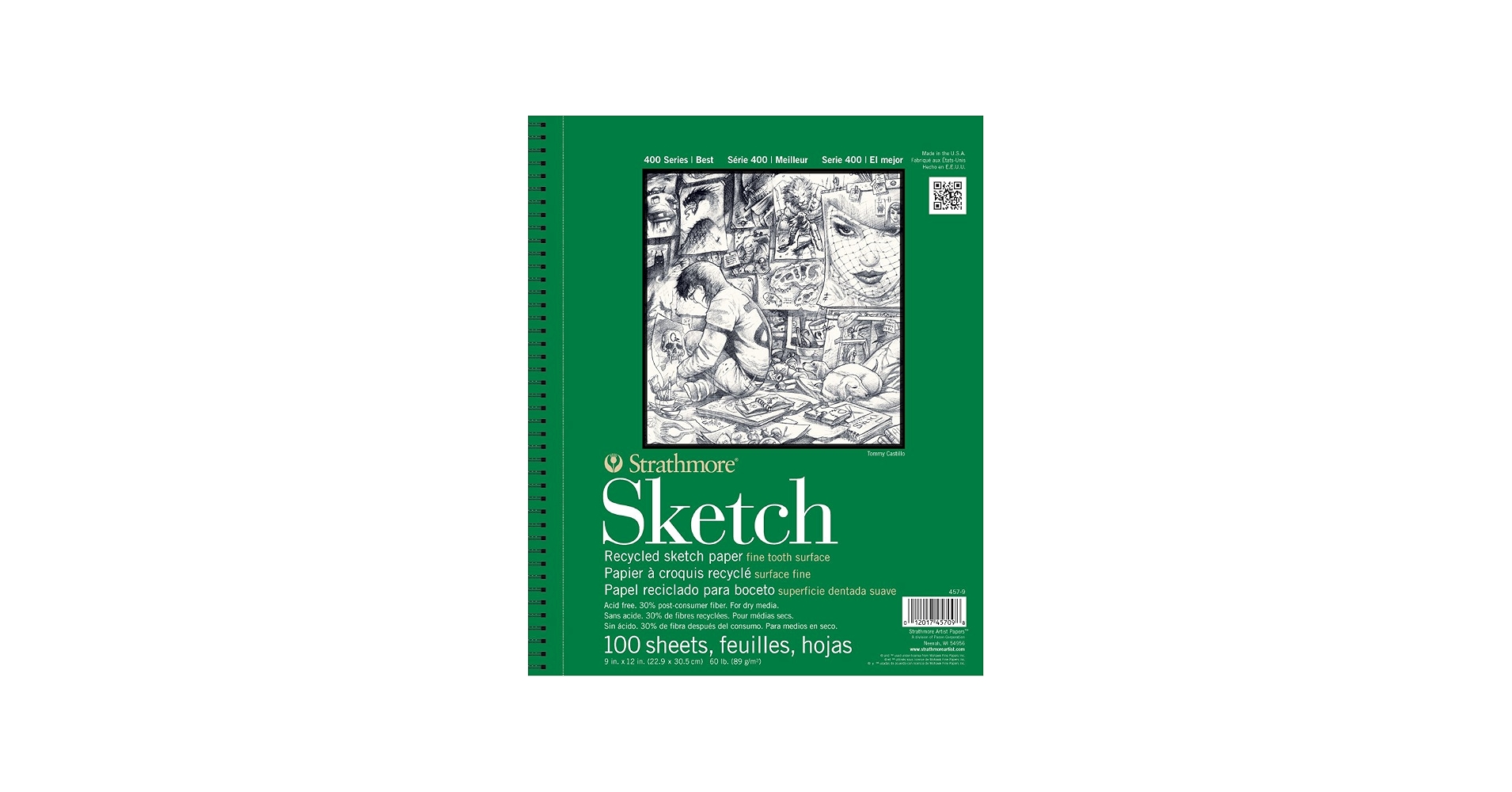 Strathmore 400 Series Canvas Pad, 9x12