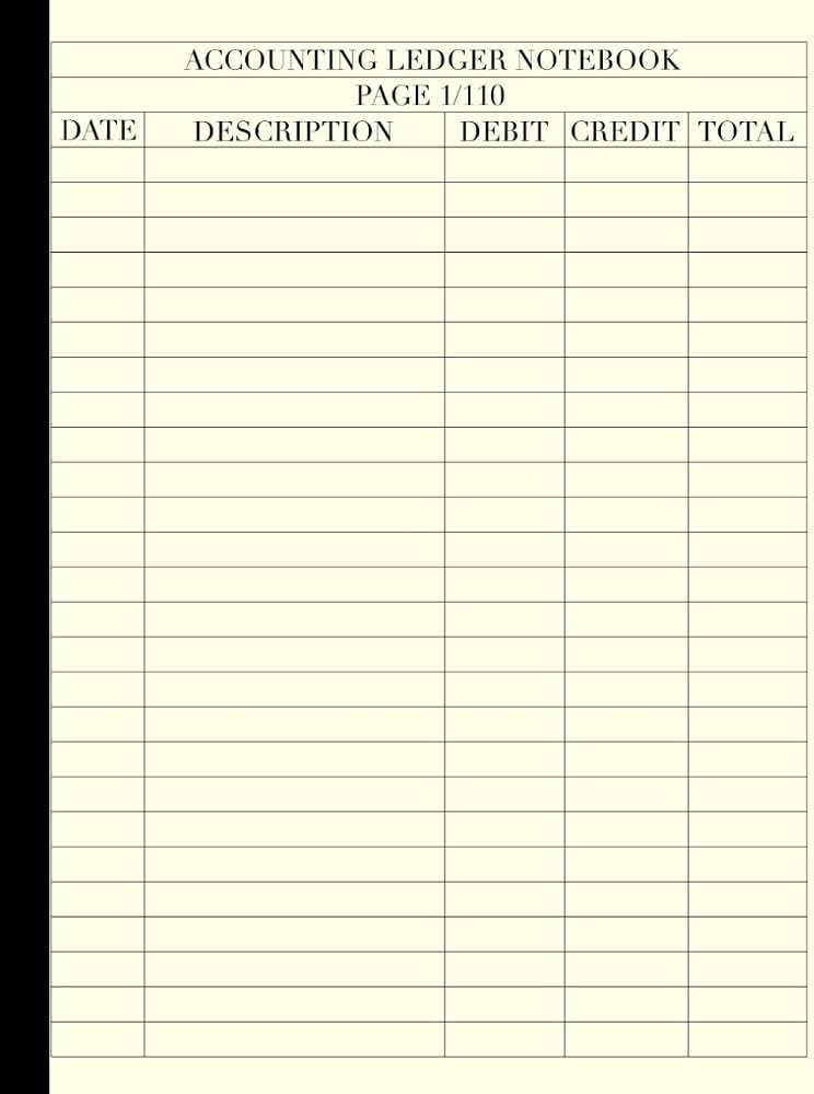 STRATT Accounting Ledger Notebook