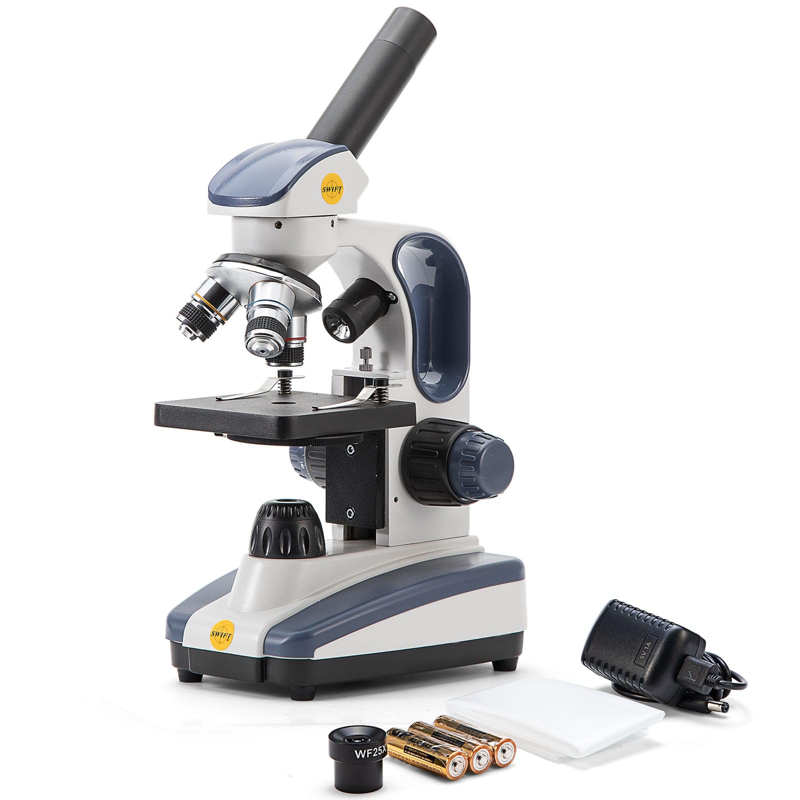 Swift SW200DL 40X-1000X Dual Light Compound Microscope