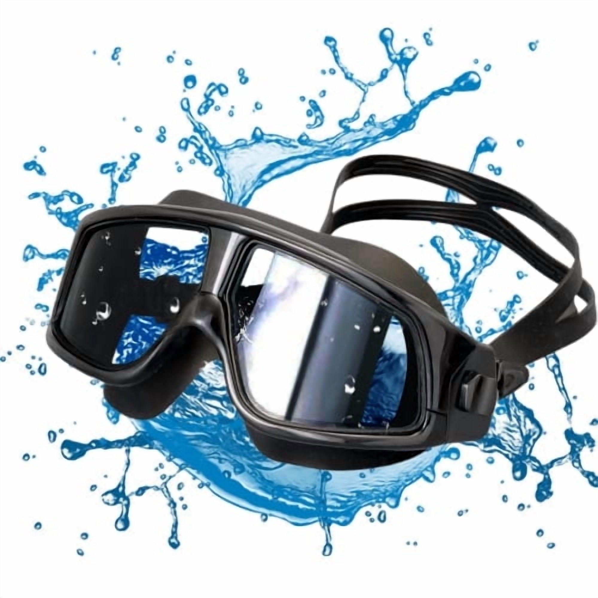 Swim Goggles, No Leaking Adult Men Women Swim Goggles UV Protection Wide Vision Anti Fog
